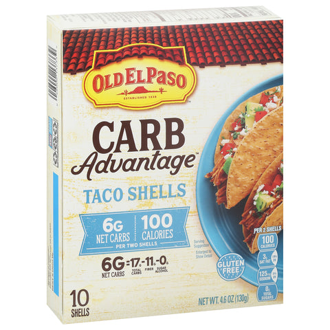 Old El Paso Carb Advantage Gluten Free Taco Shells 10 ea
