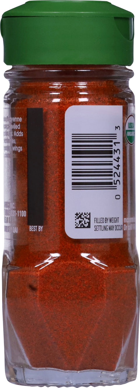 McCormick Gourmet Organic Cayenne Pepper - 1.5 OZ 3 Pack