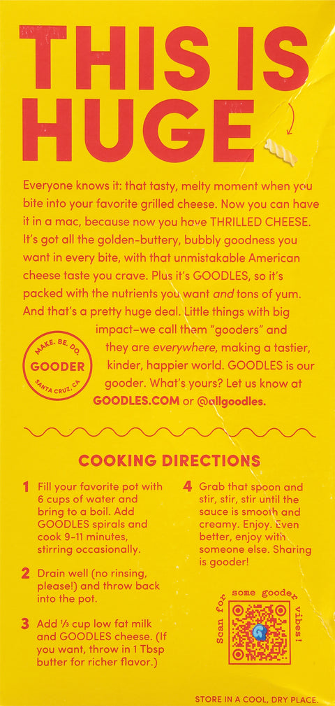 Goodles Thrilled Cheese Mac 5.25 oz