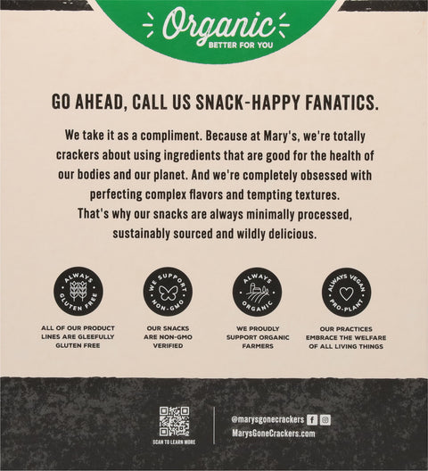 Mary's Gone Crackers Organic Original Black Pepper Crackers 4.0 oz