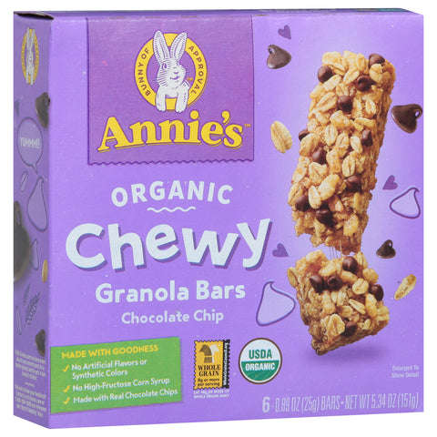 Annie's Chocolate Chip Granola Bars 5.34 OZ
