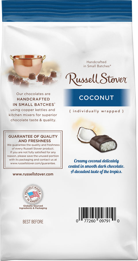 Russell Stover Coconut Bites In Smooth Dark Chocolate 6 OZ