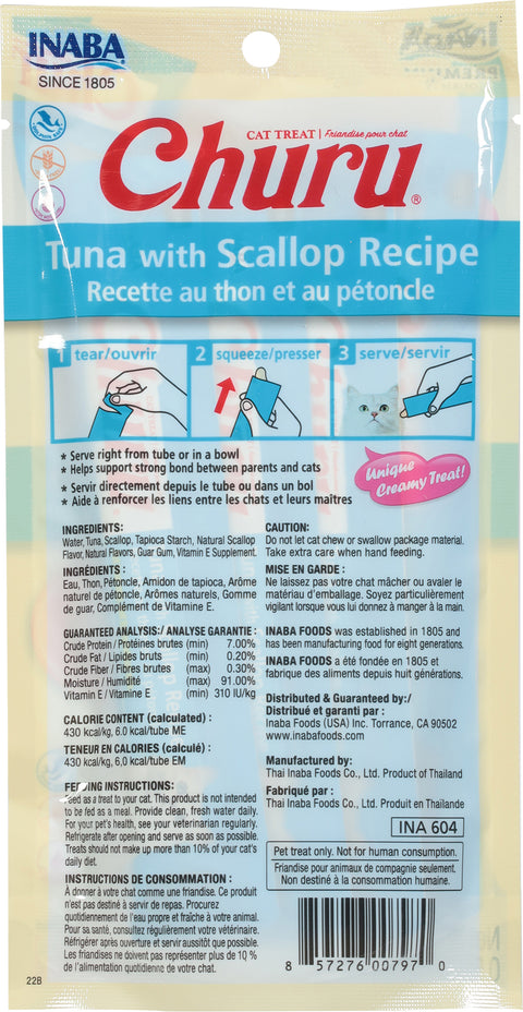 Churu Tuna with Scallop Recipe Cat Treat 4