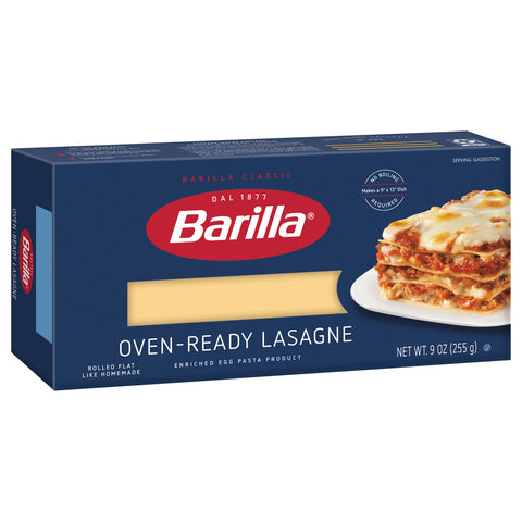 Barilla Pasta Lasagne Oven Ready 9 OZ