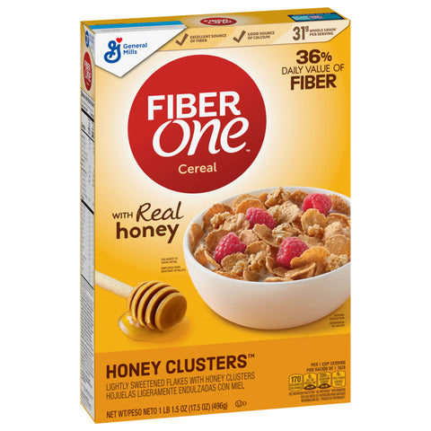 General Mills Fiber One Honey Clusters 17.5 OZ