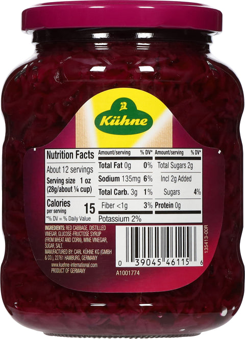 Kuhne Red Cabbage 12.35 OZ