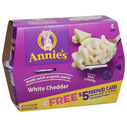 Annie's White Cheddar Macaroni & Cheese Cup 8.04 OZ