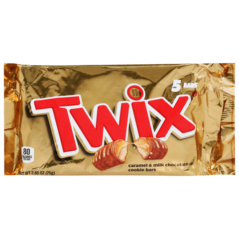 Twix Caramel & Milk Chocolate Cookie Bars 2.65 oz - 24 Pack