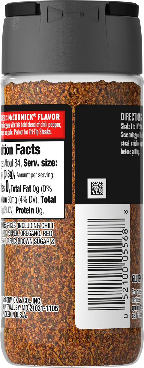 Mccormick Chili Garlic Tri-Tip Seasoning 2.37 OZ
