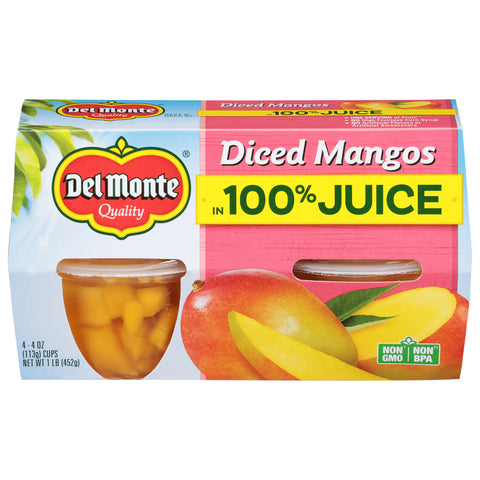 Del Monte Fruit To Go Diced Mango 16 OZ