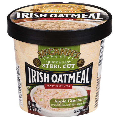 McCann's Apple Cinnamon Irish Oatmeal Cup 1.9 OZ