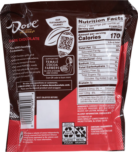 Dove Dark Chocolate 7.61 oz