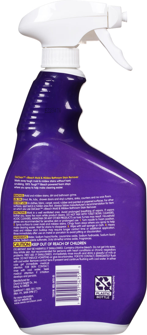 Oxi Clean + Bleach Foam Mold & Mildew 30 FZ