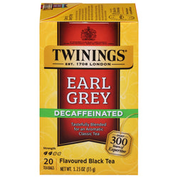 Twinings Decaffeinated Earl Grey Black - 20 OZ 6 Pack