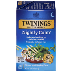 Twinings Nightly Calm Herbal Tea - 20 OZ 6 Pack