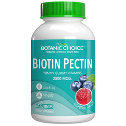 Botanic Choice BIOTIN PECTIN GUMMIES - 60 CT 12 Pack