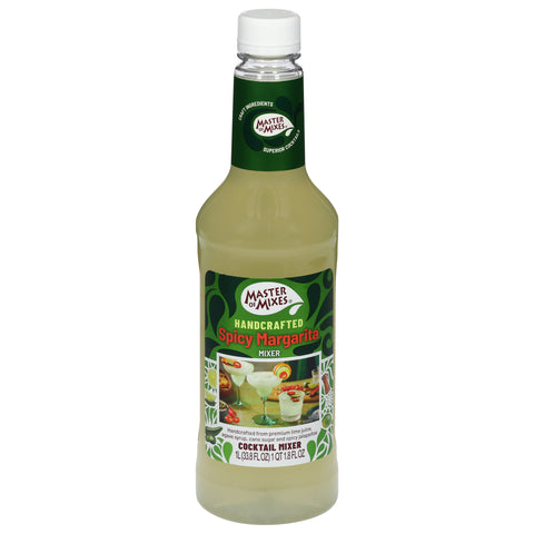 Master of Mixes Handcrafted Spicy Margarita Cocktail Mixer - 33.8 FZ 12 Pack