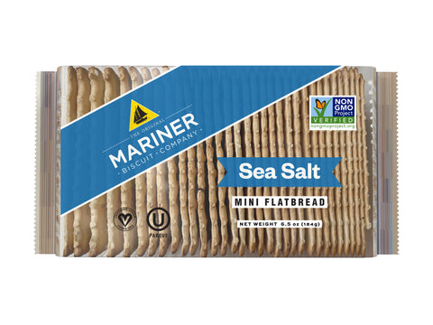 Venus Wafers Mariner Sea Salt Mini Flatbreads - 6.5 OZ 12 Pack