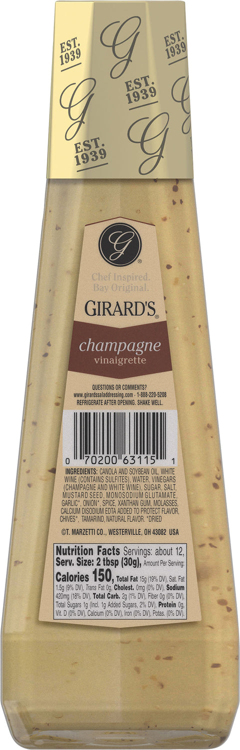 Girard's Champagne Vinaigrette 12 FZ