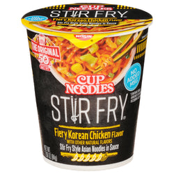 Nissin Cup Fiery Korean Noodles Stir Fry - 2.96 OZ 6 Pack