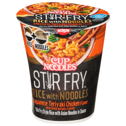 Nissin Cup Noodles Stir Fry Rice With Noodles - 2.75 OZ 6 Pack