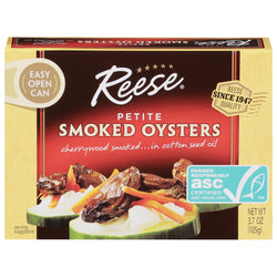 Reese Petite Smoked Oysters - 3.7 OZ 10 Pack