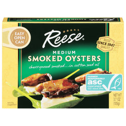 Reese Medium Smoked Oysters - 3.7 OZ 10 Pack