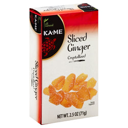 Ka-Me Sliced Ginger Crystallized - 2.5 OZ 12 Pack