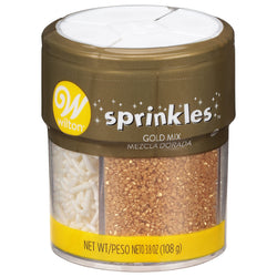 Wilton Pearlized Gold Sprinkles - 3.8 OZ 6 Pack