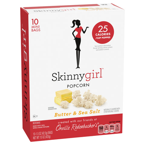 Orville Redenbacher's Skinnygirl Butter & Sea Salt 15 OZ