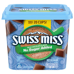 Swiss Miss Hot Cocoa Mix, Milk Chocolate, No Sugar Added - 13 OZ 5 Pack
