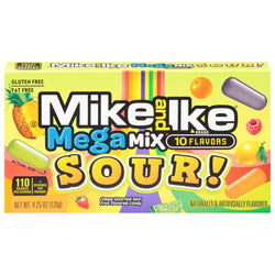 Mike And Ike 10 Flavors Sour Mega Mix  - 4.25 OZ 12 Pack