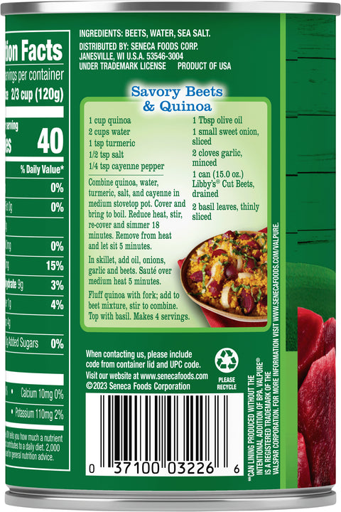 Libby's Cut Beets 15 OZ