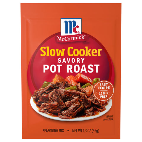 McCormick Slow Cooker Seasoning Pot Roast - 1.3 OZ 12 Pack