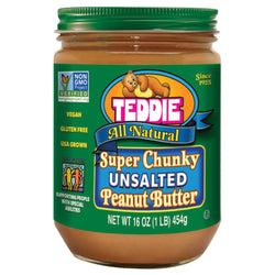 Teddie Ol' Fashioned Super Peanut Butter - 16 OZ 12 Pack