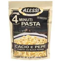Alessi Cacio E Pepe 4 Minuti Pasta  - 6.35 OZ 6 Pack