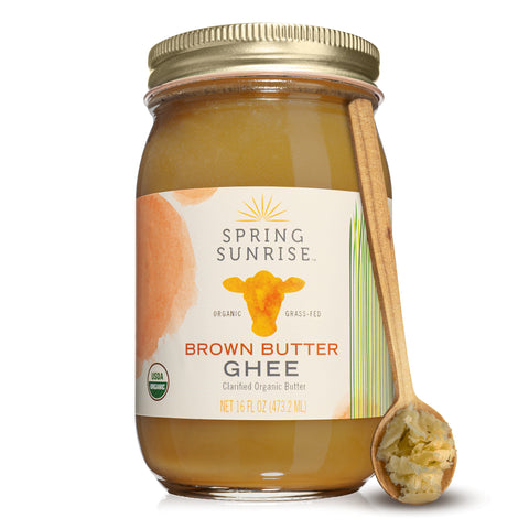 Spring Sunrise Natural Foods Brown Butter Ghee - 16 FL OZ 12 Pack