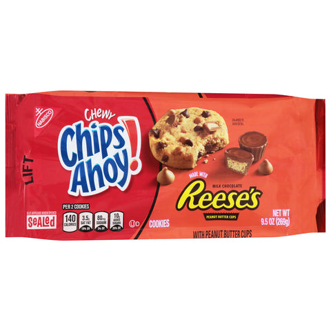 Chips Ahoy! Chewy Reese's Peanut Butter Cups Cookies 9.5 oz