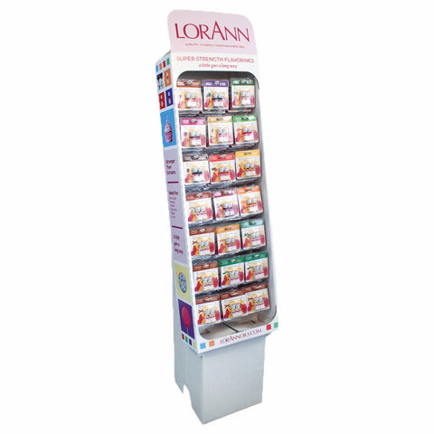 LorAnn Oils Super Strength Flavors - 126 unit - Twin Pack  Powerwing/Floorshipper - 0.125 FL OZ 126 Pack
