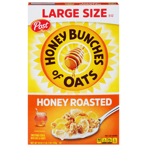 Post Honey Bunches Of Oats Roasted Cereal 18 OZ