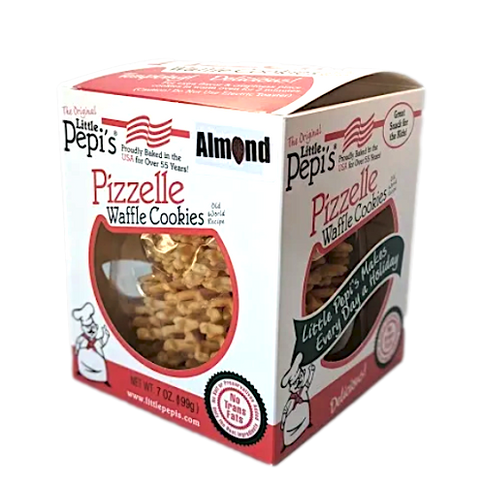 Original Little Pepi's Almond Pizzelles - 7 OZ 12 Pack