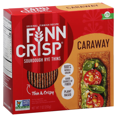 Finn Crisp Caraway Sourdough Rye Thin 7 OZ