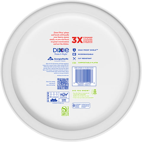 Dixie Ultra 10 1/16" Paper Plates 44 CT