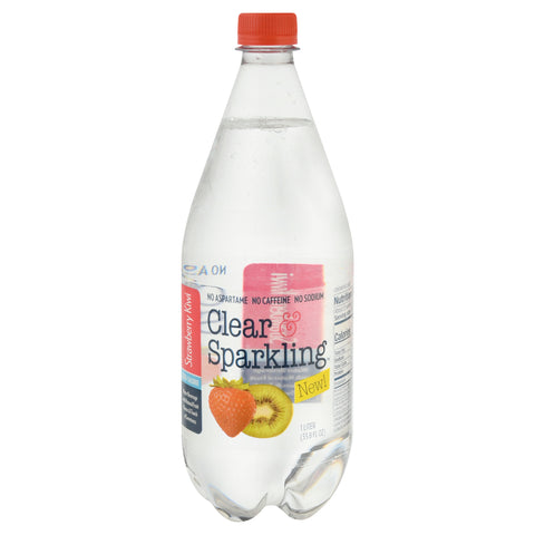 Clear & Sparkling Strawberry Kiwi Water Beverage 1 lt - 33.8 FZ 12 Pack