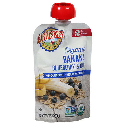 Earth's Best Organic Banana Blueberry Breakfast Puree 3.5 OZ