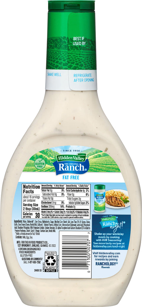 Hidden Valley Fat Free Ranch 16 FZ
