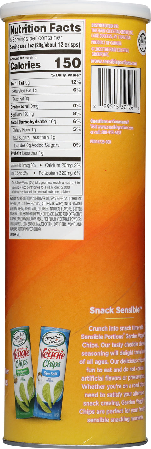 Sensible Portions Garden Cheddar Cheese Veggie Chips 5 OZ