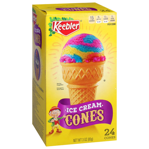 Keebler Ice Cream Cones 3 OZ