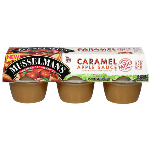 Musselman's Caramel Apple Sauce 6 - 4 oz Cups - 12 Pack