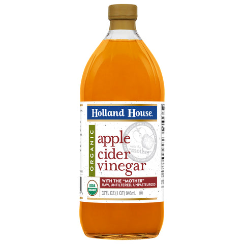 Holland House Organic Vinegar Apple Cider - 32 FZ 6 Pack